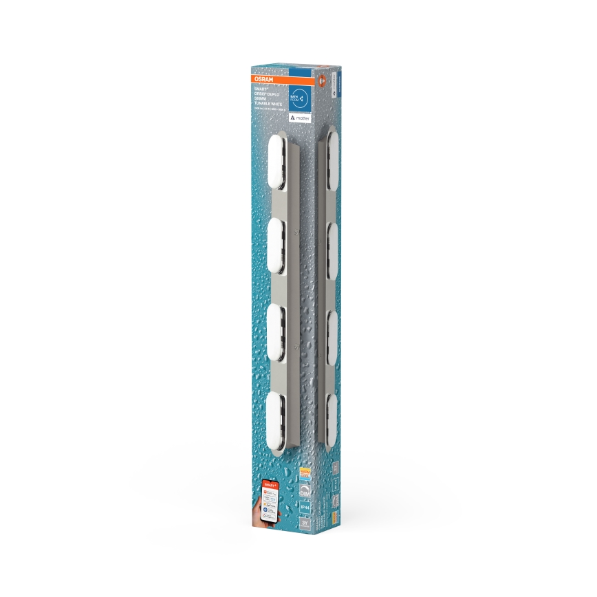Osram - Aplica LED de perete pentru baie SMART+ DUPLO, reglabilă, 24W, 230V, 3000-6500K, IP44, Wi‑Fi