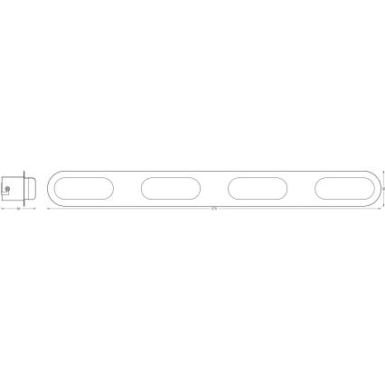Osram - Aplica LED de perete pentru baie SMART+ DUPLO, reglabilă, 24W, 230V, 3000-6500K, IP44, Wi‑Fi