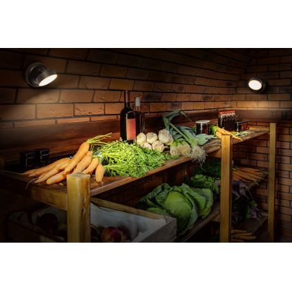 Osram - NIGHTLUX Aplică de perete LED tactilă, reîncărcabilă și reglabilă, LED/1,8W/5V, negru