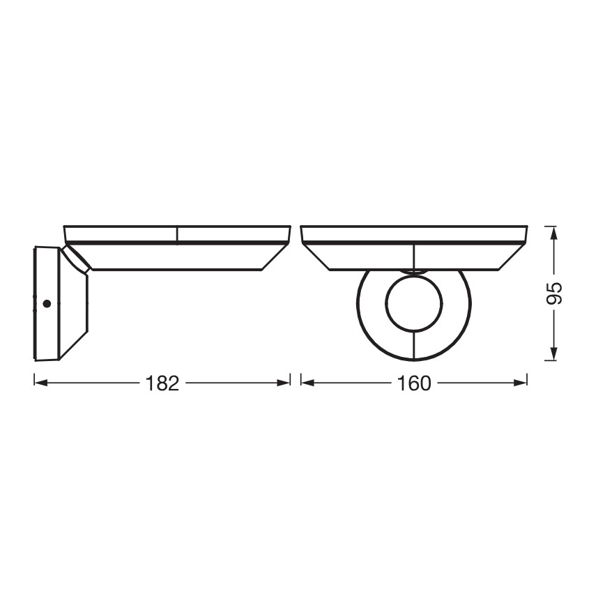 Osram - lampă de perete pentru exterior cu LED ENDURA STYLE LED/12W/230V IP65