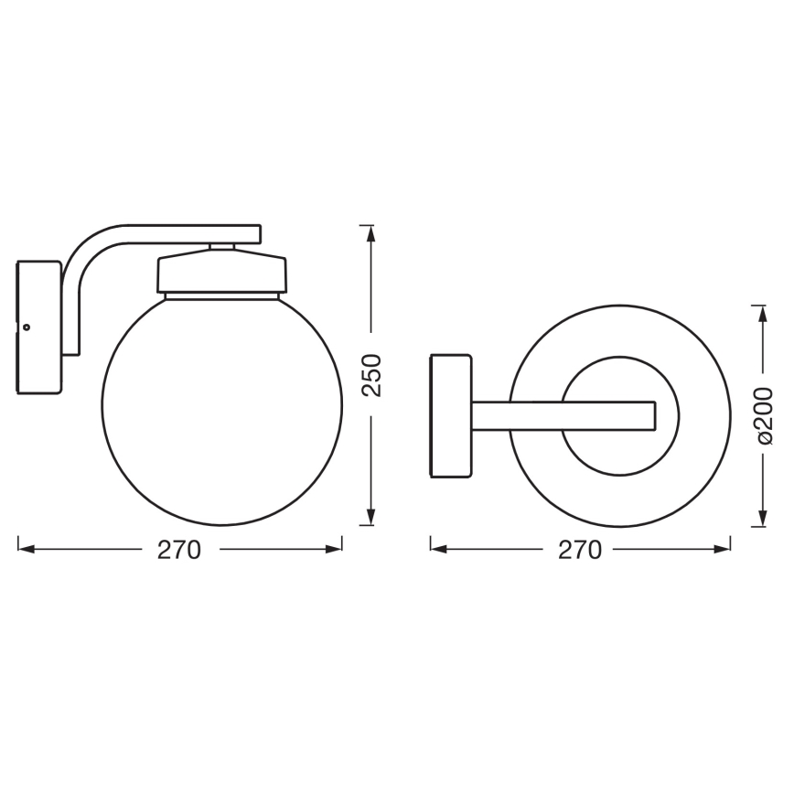 Osram - Lampă de perete pentru exterior ENDURA CLASSIC 1xE27/40W/230V IP54 antracit