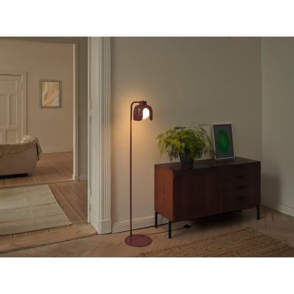 Osram - Lampă de podea DECOR COROLLE 1xE27/15W/230V roșie