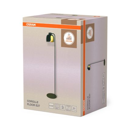 Osram - Lampă de podea DECOR COROLLE, 1xE27/15W/230V, verde