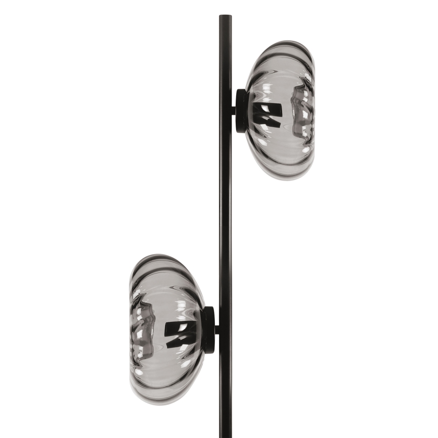 Osram - Lampă de podea DECOR SMOKE 2xE14/12W/230V negru/gri fumuriu