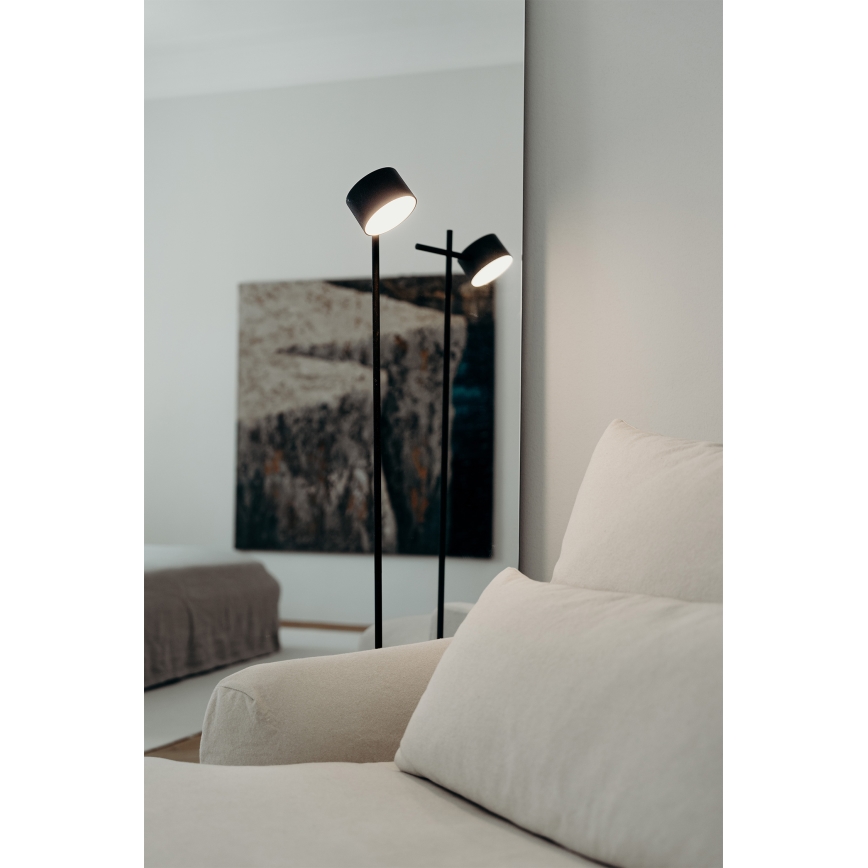 Osram - Lampă de podea tactilă LED reglabilă DECOR KYOTO LED/12W/230V CRI 90, neagră