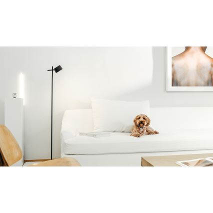 Osram - Lampă de podea tactilă LED reglabilă DECOR KYOTO LED/12W/230V CRI 90, neagră