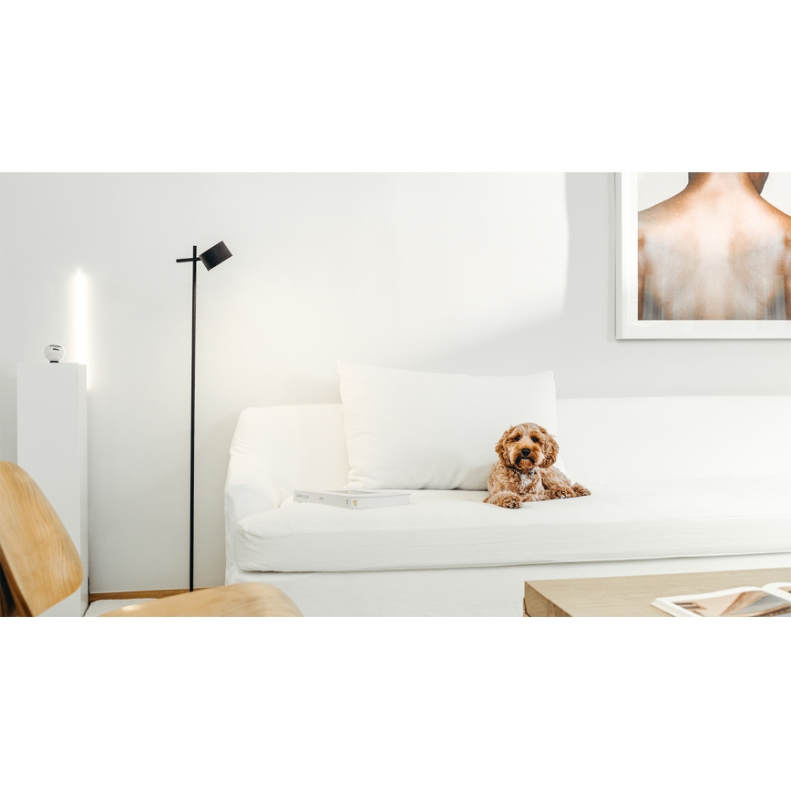 Osram - Lampă de podea tactilă LED reglabilă DECOR KYOTO LED/12W/230V CRI 90, neagră