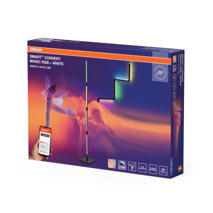 Osram - Lampă de podea LED RGBW dimabilă 2 în 1 SMART+ MAGIC LED/24W/230V Wi-Fi