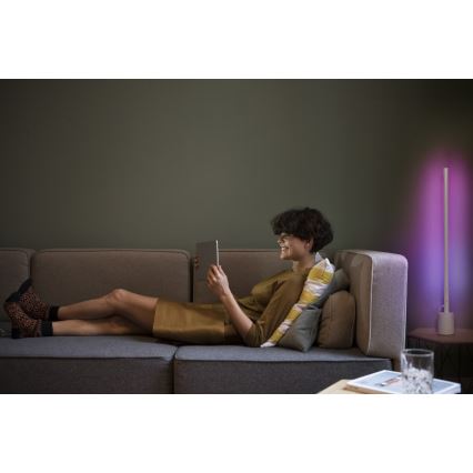 Osram - Lampă de podea LED RGBW dimabilă SMART+ FLOOR LED/8W/230V 2700-6500K Wi-Fi albă + telecomandă
