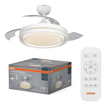Osram - Lampă de tavan LED dimabilă cu ventilator PONIENTE LED/36W/230V 3000/4000/6500K + telecomandă