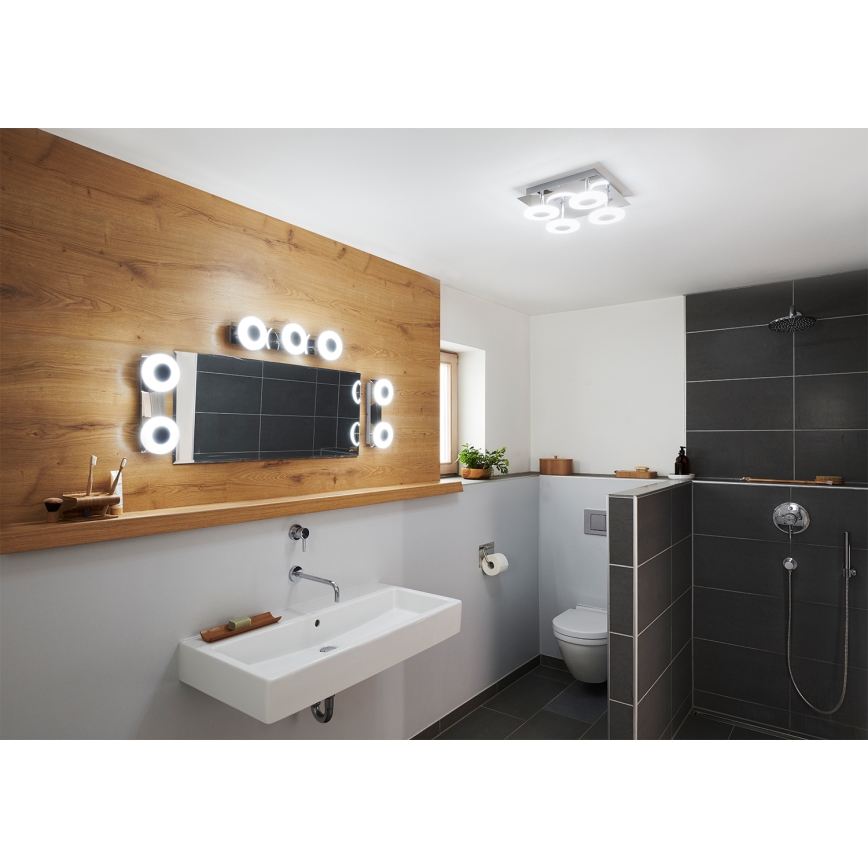 Osram - Lampă de tavan LED reglabilă pentru baie SMART+ WAVE LED/24W/230V 3000-6500K IP44 Wi-Fi
