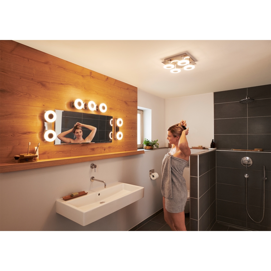 Osram - Lampă de tavan LED reglabilă pentru baie SMART+ WAVE LED/24W/230V 3000-6500K IP44 Wi-Fi
