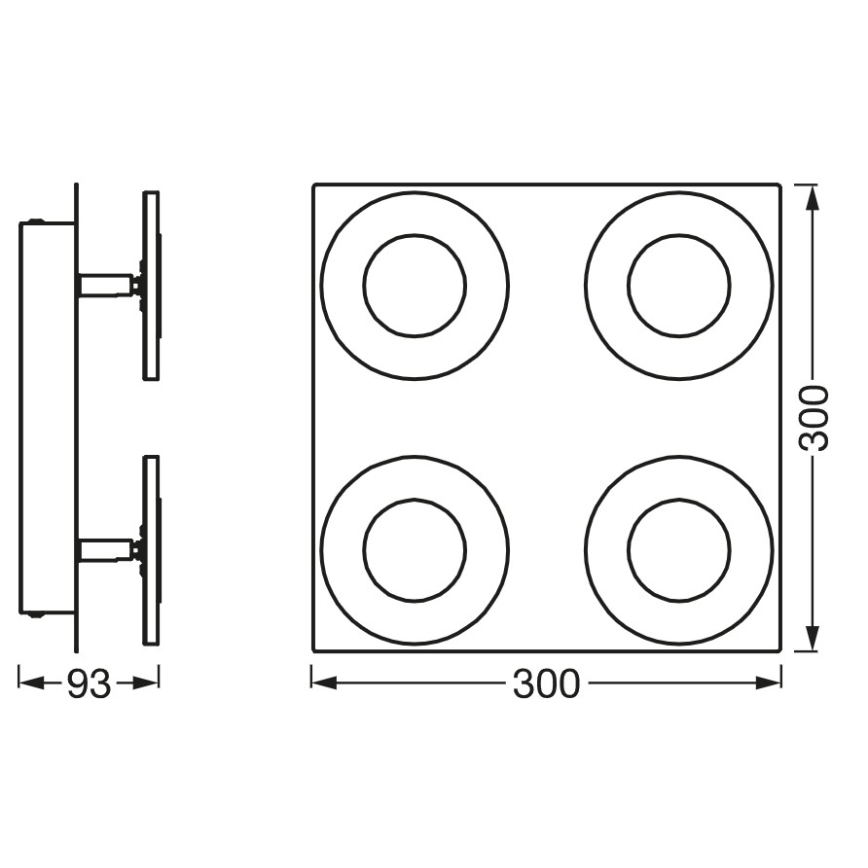 Osram - Lampă de tavan LED reglabilă pentru baie SMART+ WAVE LED/24W/230V 3000-6500K IP44 Wi-Fi
