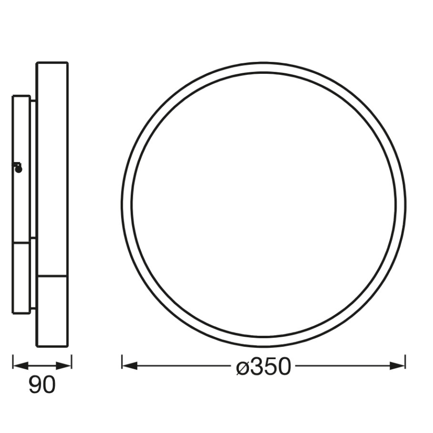 Osram - Plafonieră LED RGBW SMART+ ORBIS, reglabilă, LED/28W/230V, Ø 35 cm, 2700-6500K, Wi-Fi