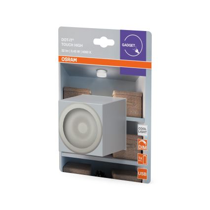 Osram DOT-IT - Lampă de veghe LED reglabilă, 0,45W/5V, 500 mAh, alb