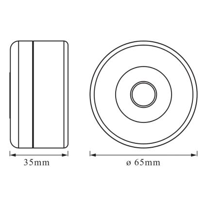Osram DOT-IT - Lampă de veghe LED reglabilă, 0,45W/5V, 500 mAh, alb