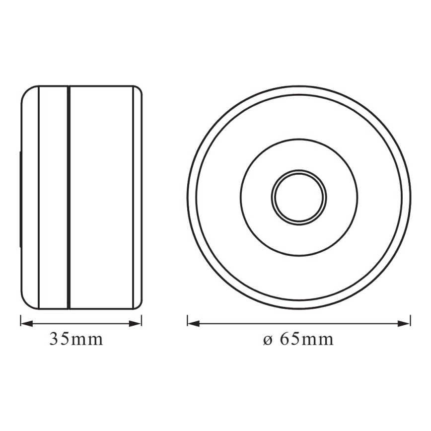 Osram DOT-IT - Lampă de veghe LED reglabilă, 0,45W/5V, 500 mAh, alb