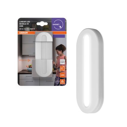 Osram - Lampă LED de orientare cu senzor de mișcare MOBILE LED/0,5W/3,7V 330 mAh CRI 90 albă