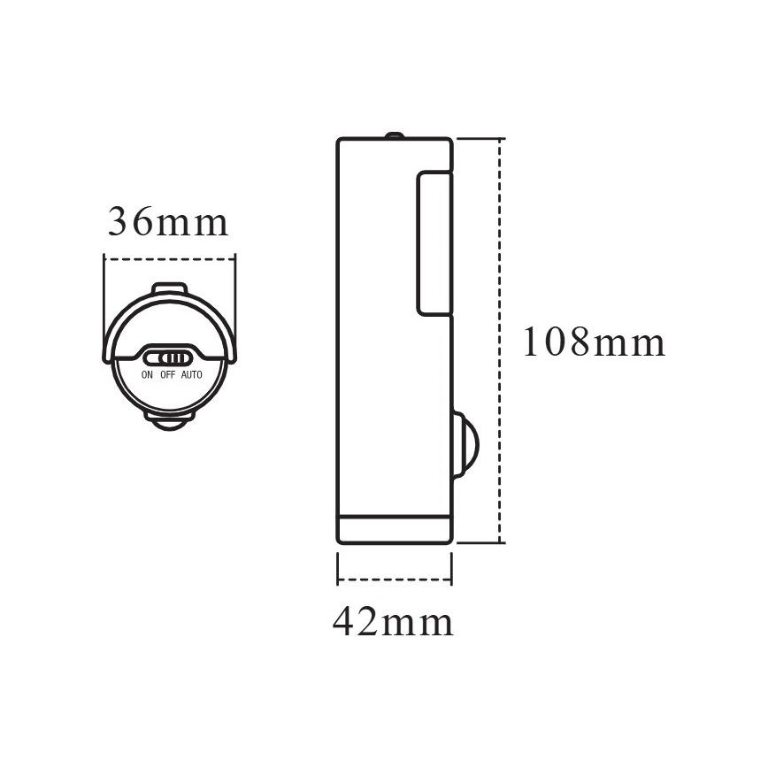 Osram - Lampă LED de orientare NIGHTLUX cu senzor de mișcare și de crepuscul LED/0,35W/3xAAA IP54 albă