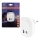 Osram - Lampă de veghe LED pentru priză cu senzor și USB LUNETTA LED/12,5W/230V alb