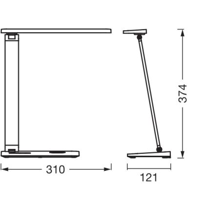 Osram - Lampă de birou LED reglabilă OFFICE LINE LED/7W/230V 3000/4000/6500K, neagră