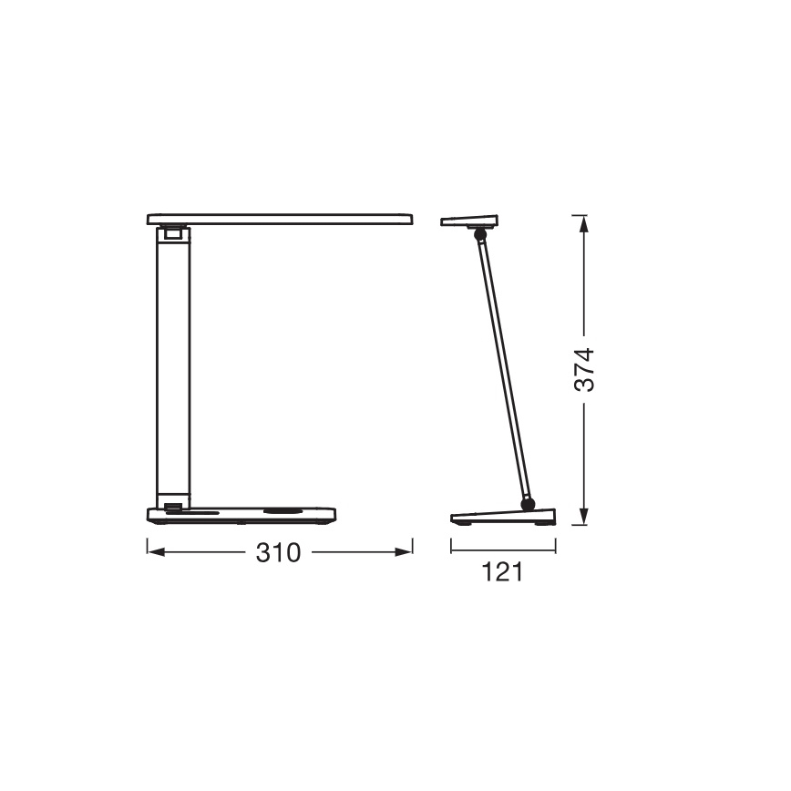 Osram - Lampă de birou LED reglabilă OFFICE LINE LED/7W/230V 3000/4000/6500K, neagră