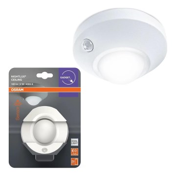 Osram - Lampă LED de orientare cu senzor NIGHTLUX LED/2W/3xAA albă