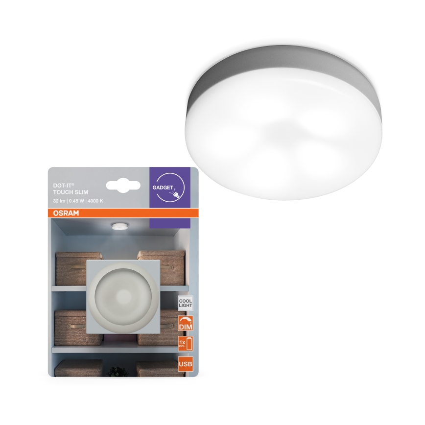 Osram - Lampă de veghe LED reglabilă DOT-IT LED/0,45W/5V 500 mAh alb