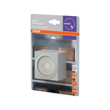 Osram - Lampă de veghe LED reglabilă DOT-IT LED/0,45W/5V 500 mAh alb