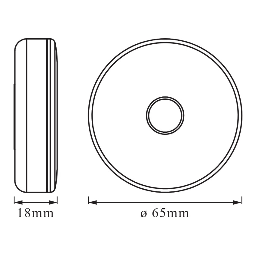 Osram - Lampă de veghe LED reglabilă DOT-IT LED/0,45W/5V 500 mAh alb