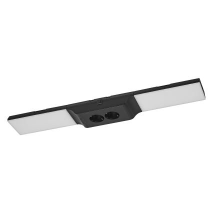 Osram - Lampă LED dimabilă pentru montaj sub dulap, cu prize UNDERCABINET LED/10W/230V 3000K 54,8 cm neagră