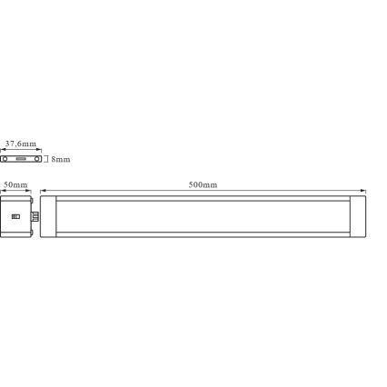 Osram - Lampă LED dimabilă pentru montaj sub dulap cu senzor de mișcare CABINET LED/10W/230V 3000K 50 cm albă