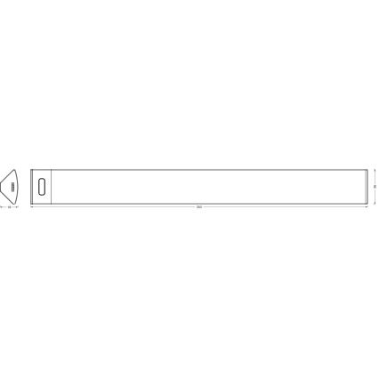 Osram - Corp de iluminat LED dimabil pentru montaj sub mobilier, cu senzor de mișcare LINEAR ANGLE LED/5W/230V 3000/4000/6500K 35 cm alb