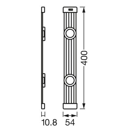 Osram - Lampă LED sub dulap reglabilă cu senzor de mișcare LINEAR MAGNET LED/7W/230V 4000K 40 cm alb