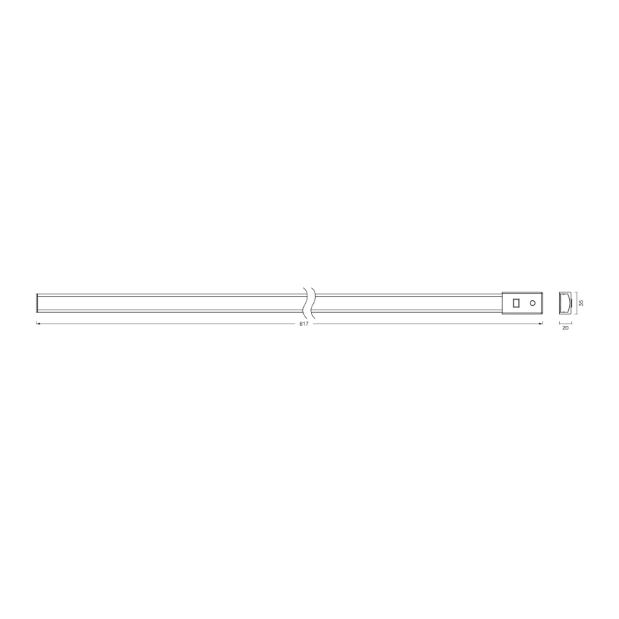 Osram - Lampă LED dimabilă pentru montaj sub mobilier, cu senzor de mișcare BATTEN LED/11W/230V 2700/4000/6500K 81,7 cm albă