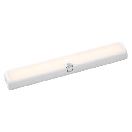 Osram - Lampă LED dimerizabilă pentru montaj sub dulap, cu senzor de mișcare și de amurg LINEAR LED/3,8W/5V/3xAA 3000K 30 cm albă