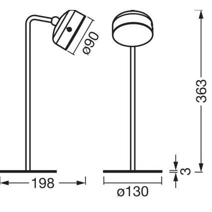 Osram - Lampă LED reîncărcabilă de birou, reglabilă 3‑în‑1 DECOR HELPER LED/1,8W/5V negru