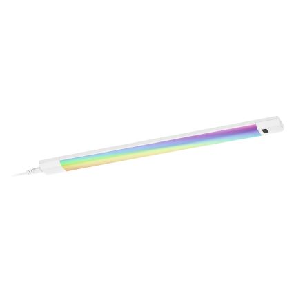 Osram - Lampă LED RGBW reglabilă pentru montaj sub dulap cu senzor de mișcare LINEAR EDGE LED/8W/230V 50 cm alb + telecomandă