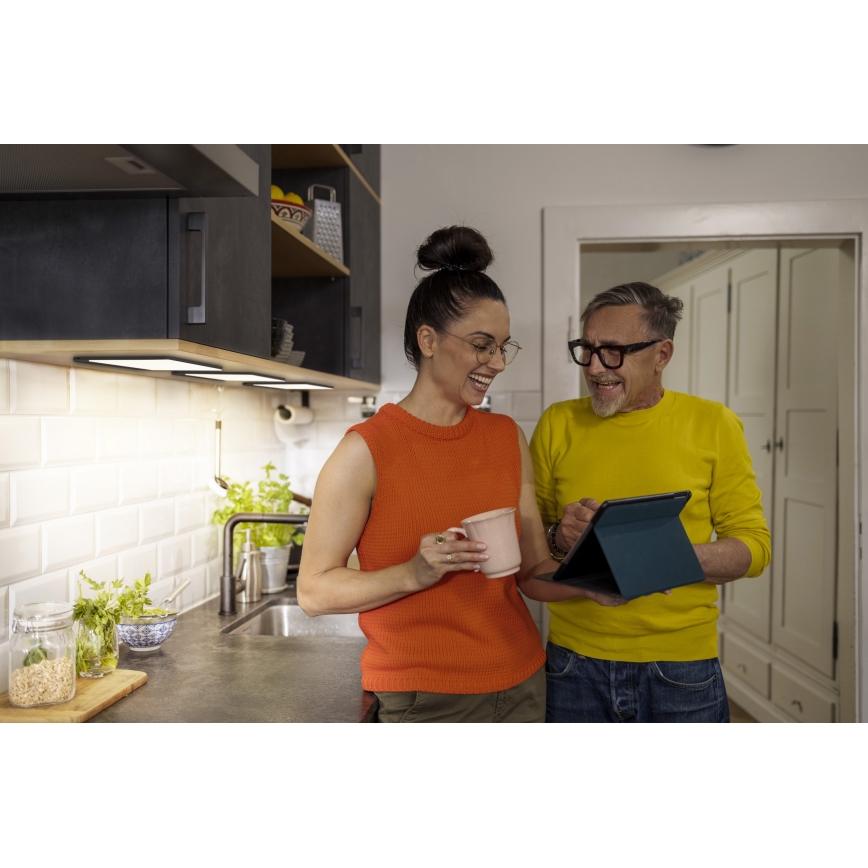 Osram - Lampă LED dimabilă sub dulap cu senzor de mișcare UNDERCABINET LED/7,5W/230V 3000/4000/6500K 20x30 cm neagră