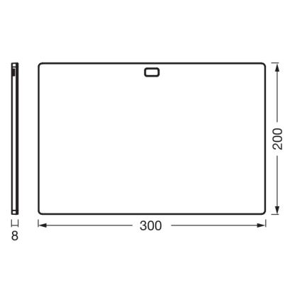 Osram - Lampă LED dimabilă sub dulap cu senzor de mișcare UNDERCABINET LED/7,5W/230V 3000/4000/6500K 20x30 cm neagră