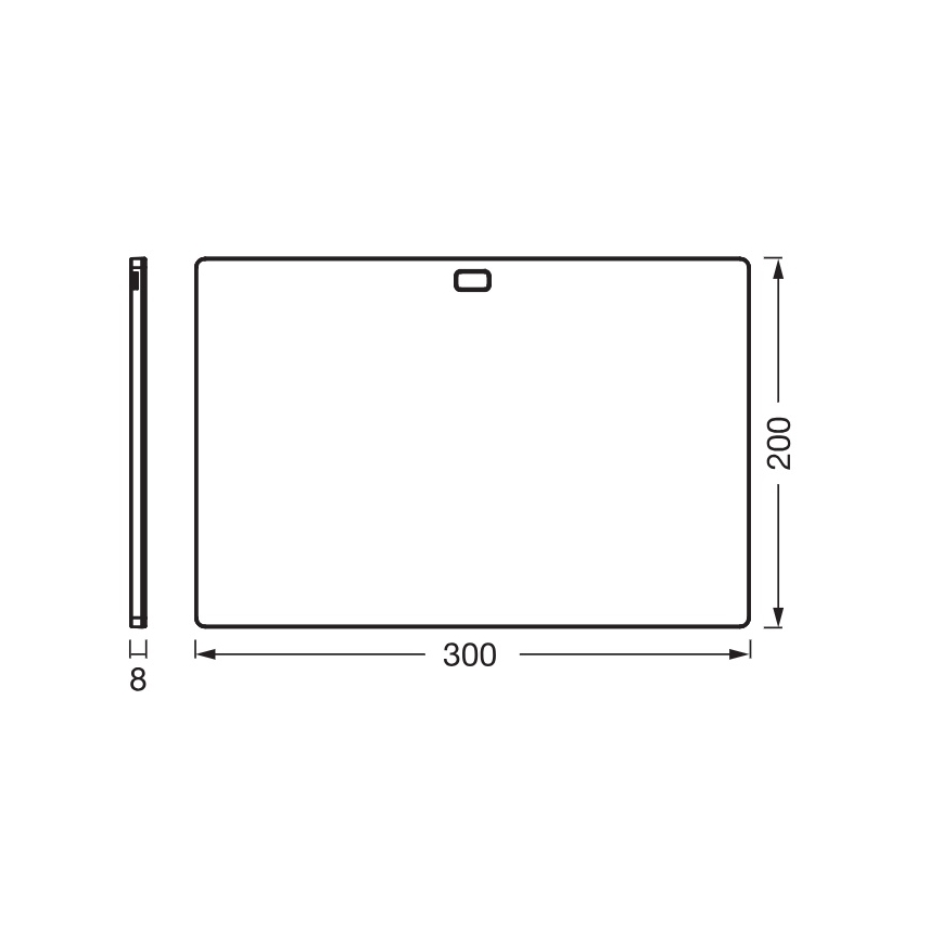 Osram - Lampă LED dimabilă sub dulap cu senzor de mișcare UNDERCABINET LED/7,5W/230V 3000/4000/6500K 20x30 cm neagră