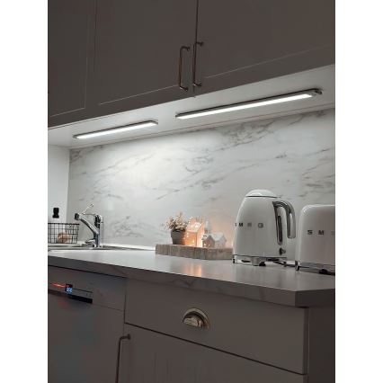Osram - Lampă LED sub dulap cu senzor de mișcare și de amurg LINEAR LED/3,2W/3,7V 500 mAh 3000/4000/6500K 40 cm gri