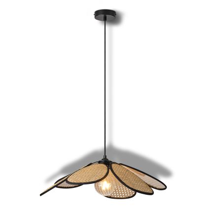 Osram - Lampă suspendată cu cablu DECOR RATTAN 1xE27/15W/230V Ø 58 cm bej/negru