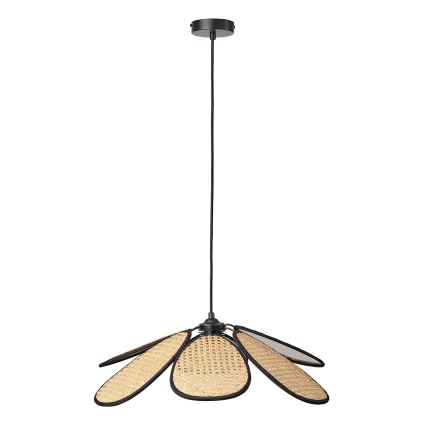Osram - Lampă suspendată cu cablu DECOR RATTAN 1xE27/15W/230V Ø 58 cm bej/negru