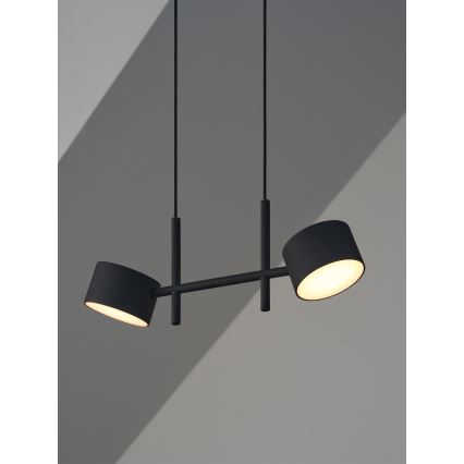 Osram - Lustră LED dimabilă suspendată pe cablu DECOR KYOTO, 2 x 10W, 230V, CRI 90, neagră