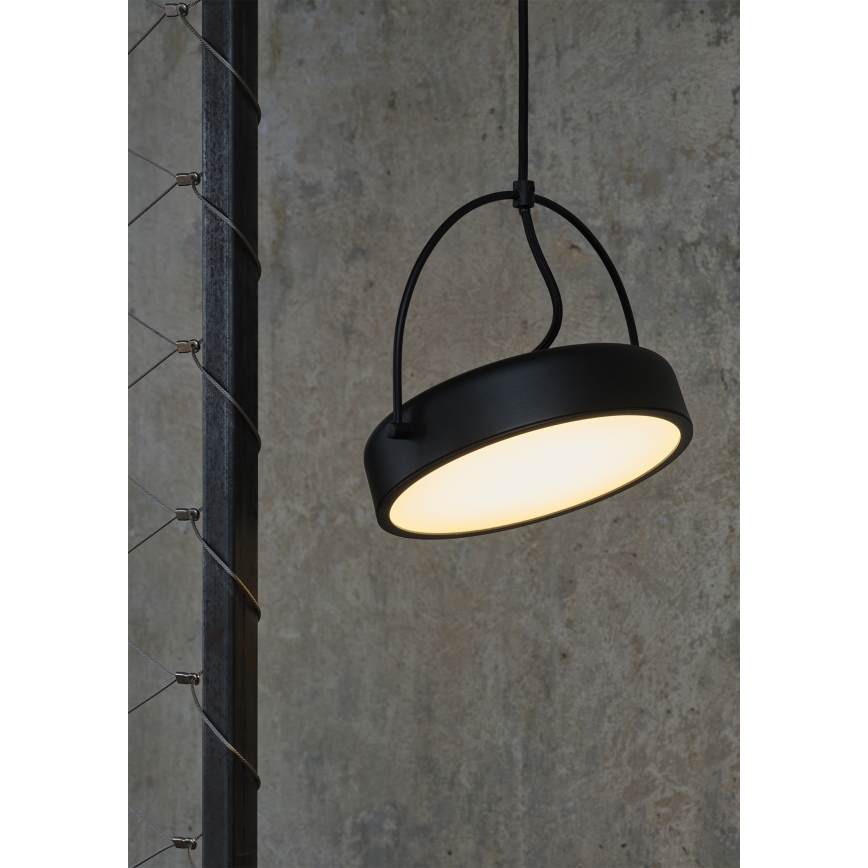 Osram - Lampă suspendată LED pe cablu DECOR PUCK LED/12W/230V CRI 90 neagră