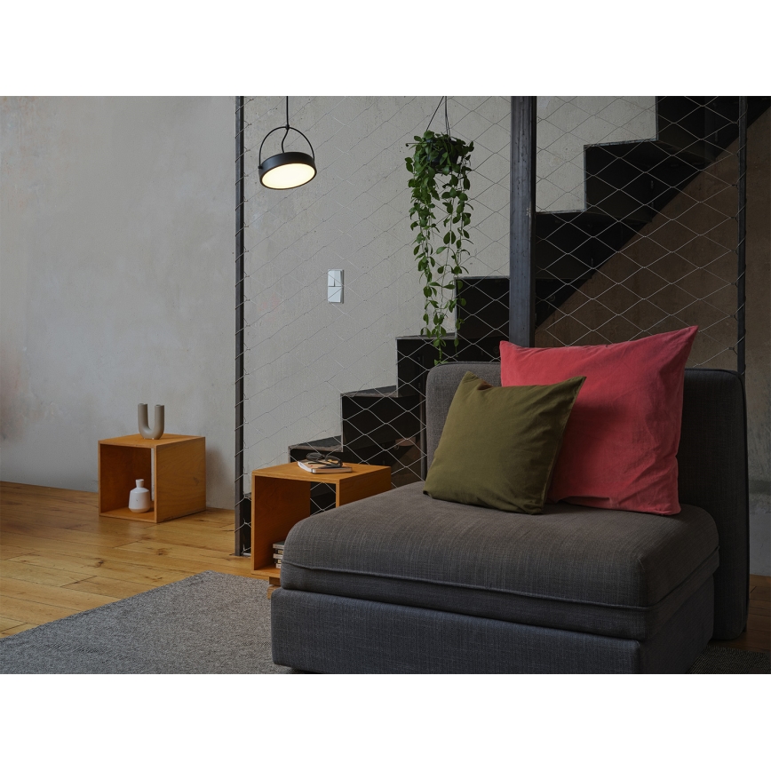 Osram - Lampă suspendată LED pe cablu DECOR PUCK LED/12W/230V CRI 90 neagră