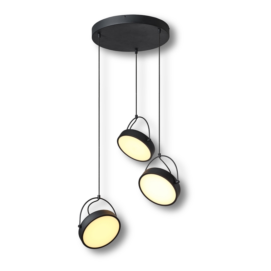 Osram - Lampă suspendată pe cablu LED DECOR PUCK 3xLED/12W/230V CRI 90 negru