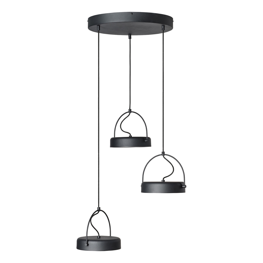 Osram - Lampă suspendată pe cablu LED DECOR PUCK 3xLED/12W/230V CRI 90 negru