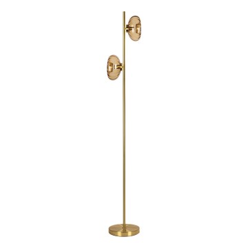 Osram - Lampadar GOLD GLASS 2xE14/12W/230V auriu/bej fumuriu